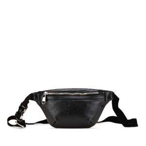 GUCCI Authentic Black Leather Fanny Pack